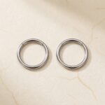 Titanium Hoop Earrings – Seamless Clicker for Cartilage product view
